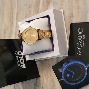 Movado Gold Bold Quarts Watch